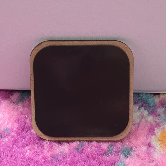 Teacher Blue Pencil Handmade Square Refrigerator Magnet - Picture 2 of 3